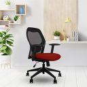 Wipro Furniture Alivio Fabric Ergonomic Office Chairs (Cinnamon Red)...