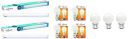 wipro Garnet 10-Watts LED Batten (Pack of 2, Cool Day Light) Garnet Base B22 10-Watt LED Bulb (Pack of 4, White) Safelite B22 0.5-Watt LED Night Bulb (White, N10001, Pack of 3)...