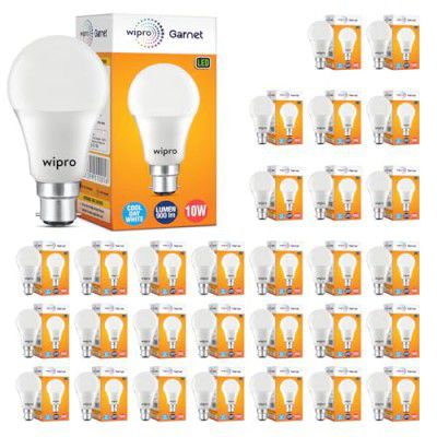 wipro Garnet 10W LED Bulb | Cool Day White | Pack of 30