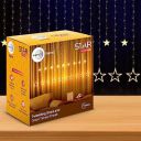 wipro Garnet 12 Stars Curtain LED Festive Lights | Indoor String Lights | Decoration for Diwali, Christmas, Wedding, New Year and Home |6 Large and 6 Small Stars | Warm White, 108 LEDs, Pack of 1...