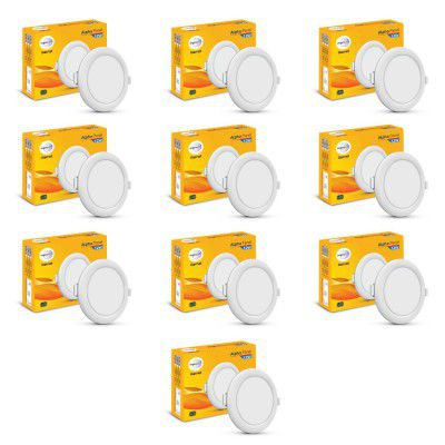 wipro Garnet 12W Round LED Alpha Panel | Cool White Light (6500K) 