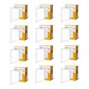 wipro Garnet 15W Wave Cct Square Panel|Colour Changing Panel|Warm White,Neutral White,Cool White|Sleek Design|Recessed Downlighter for False Ceiling|Cutout 150X150Mm|Pack of 12,...