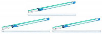 wipro Garnet 20-Watt LED Batten (Golden Yellow) - Pack of 3
