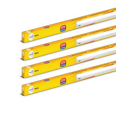 Wipro Garnet 20W LED Batten for Living Room & Bedroom | 4 Ft |Cool Day white (6500K) | Pack of 4