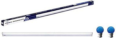 wipro Garnet 20W LED Tubelight (White, D532065) Glass Safelite N10004 B22 0.5-Watt Led Night Lamp (Pack Of 2, Blue)