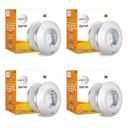 wipro Garnet 2W Led Integrated Spotlight | Warm White (2700K) | Compact Design Ceiling Spot Light |Pack of 4, (Pc)...