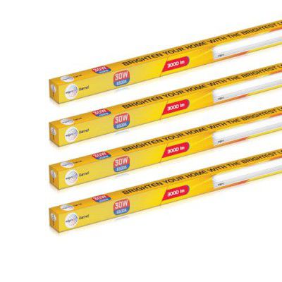 wipro Garnet 30W LED Batten | 4Ft | Cool Day Light | Pack 4