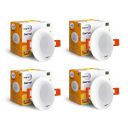 Wipro Garnet 3W LED Mini Downlight | Cool White (6500K) Pack of 4...