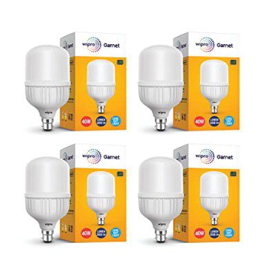 wipro Garnet 40W LED Bulb | Cool Day White | Pack of 4