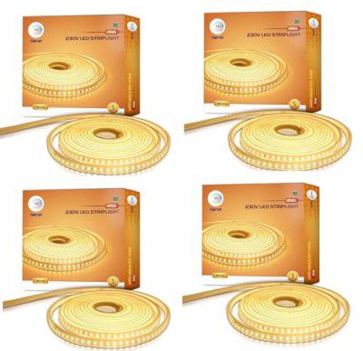 wipro Garnet 5 Meters LED Strip Light| 120 LEDs/mtr | IP65-Waterproof | Flexible Rope Light for Outdoor & Indoor Decoration|Strip for Balcony, False Ceiling|Pack of 4