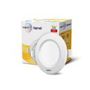 wipro Garnet 5W Round Downlight Junction Box | Red | Glare-Free Design | Recessed Downlighter for False Ceiling | 3 inch...