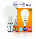 Wipro Garnet 7W LED Bulb for Home & Office |Warm White (2700K) | B22 Base|220 Degree Light Coverage | Pack of 1...