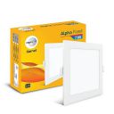 wipro Garnet 7W Square LED Alpha Panel | Neutral White Light (4000K) | Recessed Down Light for False Ceiling | Cutout - 82x82mm | Pack of 1...
