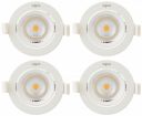 wipro Garnet 9 W Slim COB Downlight for False Ceiling | Neutral White (4000K) | Ceiling or Cabinet Light with Adjustable Optics | Pack of 4...