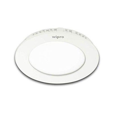 wipro Iris Slim Round Panel Recessed Mounted White LED Down Lighter (White, 3 Watt)