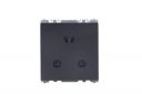 Wipro Northwest Nowa 6A 3 - Pin Socket With Euro Pin, Matt Black (pack of 5)...