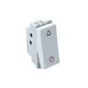 Wipro Northwest Nowa 6A Bell Push With Indicator, White (pack of 10)...