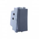 Wipro Northwest Nowa 6A One Way Switch, Silver Grey (pack of 20)...