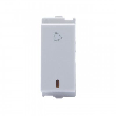 Wipro Northwest Venia 6A Bell Push With Indicator, White (pack of 20)