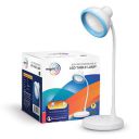 wipro Re-Chargeable LED Table Lamp, Flexible Design with 3 Grade Dimming |6W Desk Lamp for Study | White, ABS, Pack of 1...