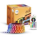 wipro RGB Led Strip Light | 60 LEDs/Mtr | 24 Keys Ir Remote Controlled RGB Color Changing Light, 20 Meters...