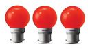 wipro Safe Light N10006 B22 0.5-Watt LED Night Lamp (Red, Pack of 3)...