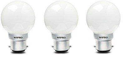 wipro Safelite B22D 0.5-Watt LED Night Bulb (White, N10001, Pack of 3)