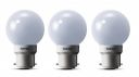 wipro Safelite N10002 B22 0.5-Watt Led Night Lamp (Warm White/Golden Yellow, Pack of 3, Glass)...