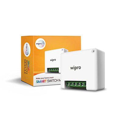Wipro Smart Switch Module, 2 Switch Control Compatible with Alexa & Google Home (Pack of 1,White)