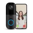 wipro Smart Wi-Fi Video Doorbell | 2 MP 1080p Full HD Camera with Night Vision | Black...