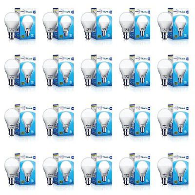 Wipro Tejas 9w LED Bulb for Home & Office |B22 LED Bulb Base |Cool Day White Light (6500K) |4Kv Surge Protection |High Voltage Protection |Eco Friendly Energy Efficient | Pack of 20
