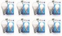 Wipro Tejas Base B22 7-Watt LED Bulb (Pack of 8, Cool Day Light)...
