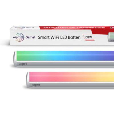 Wipro Wipro Next Smart Wi-Fi 20W CCT+RGB LED Batten, LED Smart Tube Light 