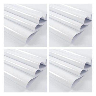 WISDOM Vinyl Contact Paper Decorative for Cabinets Countertops Kitchen Shelves Liner Self Adhesive Film Peel and Stick Waterproof Removable Wallpaper (2 Feet by 30 Feet, White Glossy)