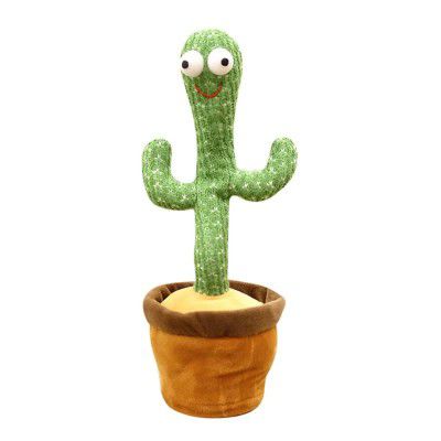 WISHKEY Plastic Dancing Talking Cactus Toy