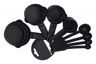 Wishome Measuring Spoon Smart and Plastic Spoon Set of 8 Pieces for Baking & Cooking