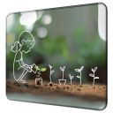 WISHTIME Mouse Pad Locking Edge Non-Slip Rubber Base Desktop Locking Edge Mat...