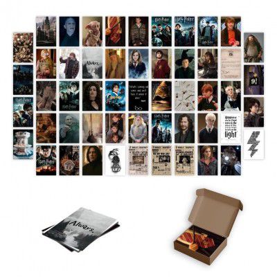 Wizarding Wall Collage Kit – Set of 54 Aesthetic Posters 