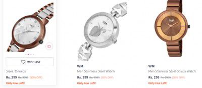 WM Women's Watch Starts ₹299 | Upto 90% Off