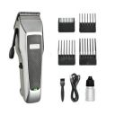 WMARK Men Ng-140 Salon Series Professional Cordless Hair Clipper 6Cr13 Taper Lever 4 Battery 2000 Mah Runtime 180 Min, Silver...