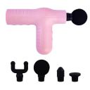 WMARK MS-2021 Deep Tissue Massage Gun 5 level power vibration Percussion Muscle Massager for Full Body Pain Relief of Neck Shoulder, Back, Foot for Men & Women 4 massage heads, speed 3200r/min, Pink...