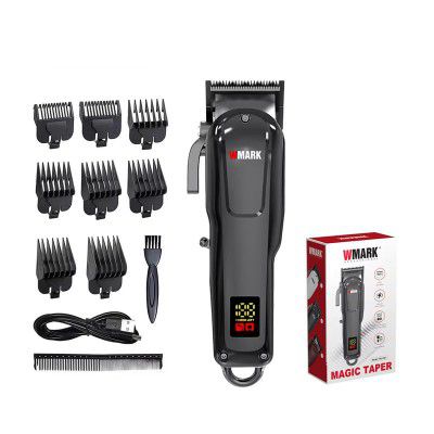 WMARK NG-1001 Salon Series 6600 RPM motor Professional cord/cordless Zero overlap blade Hair Clipper Set 8