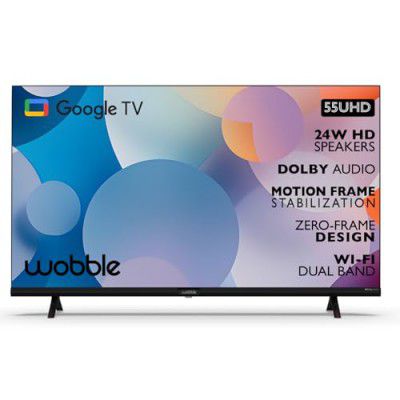 Wobble (55") UD Series 4K Ultra HD Smart LED Google TV WB55GTAW9602UDFL (Black)