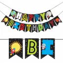 Wobbox Birthday Bunting Banner Multicolor Happy Birthday Star and Moon Theme...