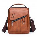 Wolfhorn Premium Leather Messenger Bag | Handmade Vintage Style Shoulder Ideal for Business, Work and Travel |...