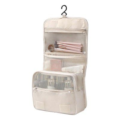 Wolpin Toiletry Bag for Travel Toiletry Kit Cosmetic Makeup Pouch Organizer