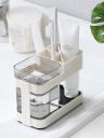 Wolpin Toothbrush Holder Plastic Stand (5.5 x 7.5 x 12 CM) ...