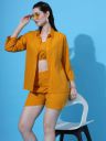 Women 3-Piece Coord Set | Shrirt, Top and Short Dress...