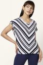 Women Cotton Striped Regular Fit Top...