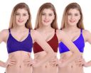 Women Cotton T-Shirt Non Padded Non-Wired Bra (Pack of 2)...